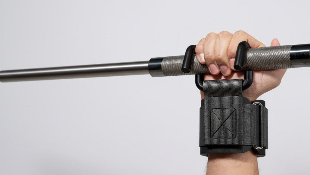 Lot de 2 crochets de levage avec bandes de soutien pour poignets, réglables, idéals pour deadlifts, tractions et haltères, assistance pour tous niveaux.