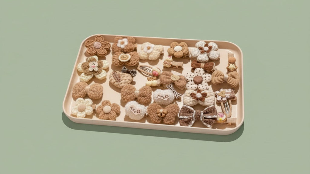 Set de 14 barrettes mignonnes, idéal pour filles, pratique pour voyages et coiffures quotidiennes.