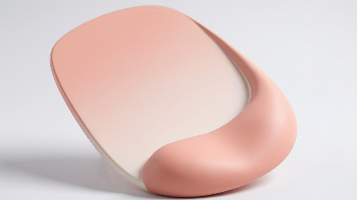 Ergonomic Mouse Pad with Gel Wrist Support - Premium Lycra Fabric, Non-Slip, Perfect for Laptops &amp; Desktops, Ideal for Office &amp; Gaming, Rubber Base, Mouse Pads for Desks