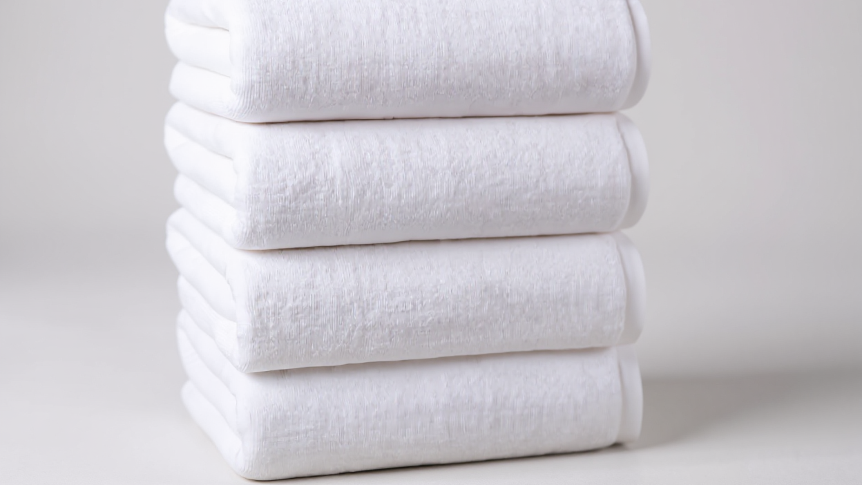 Lot de 4 serviettes de bain surdimensionnées, douces et absorbantes, séchage rapide, 70×30 cm, idéales maison ou hôtel, texture moelleuse.