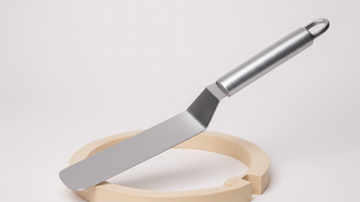 Spatule à Gâteau Premium en Acier Inoxydable : Antiadhésive, lisse crème et décors, durable, tailles 15 à 30 cm, outil essentiel pour pâtisserie et cadeau.