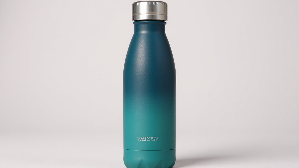 Bouteille WATERSY 500 ml en acier inoxydable, thermique, étanche, sans BPA, conserve boissons chaudes 12 h et froides 24 h.