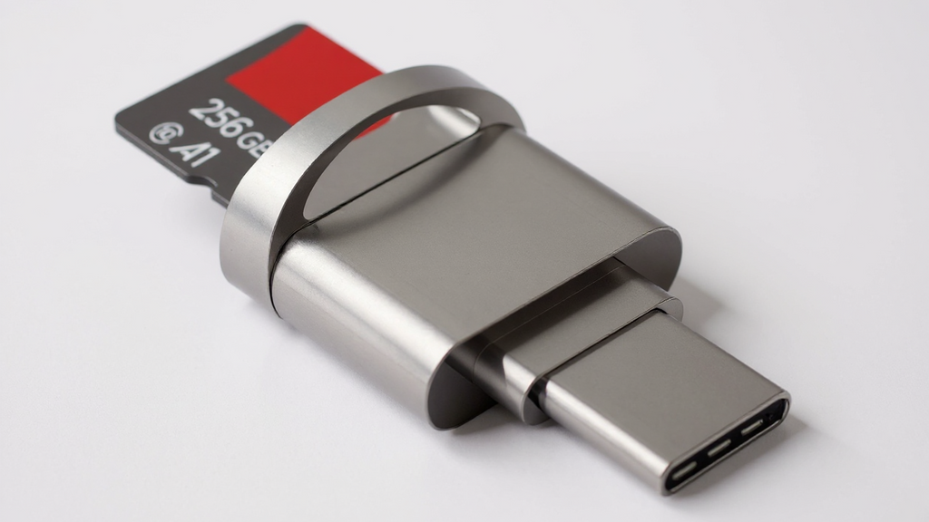 Adaptateur lecteur de cartes USB-C/USB-A vers Micro/SD/TF, haute vitesse, plug-and-play, pour MacBook, smartphones, tablettes et ordinateurs portables.