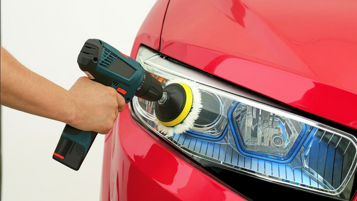 5pcs Set, 7.62 cm Car Polishing Pad Set with Wool Polishing Wheel, Polyester Material, Drill Polishing Disc Kit for Car Paint Waxing Care, Automotive Polishing Care, Polishing Wheel Kit, Functional Polish Setup, Multi-Disc C