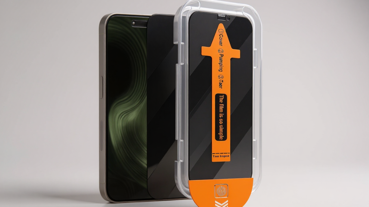 Lot de 5 Protecteurs d’Écran Verre Trempé Anti-Regard et Anti-Poussière : Couverture totale, compatible iPhone 15 à 17, protège vie privée et écran intégral.