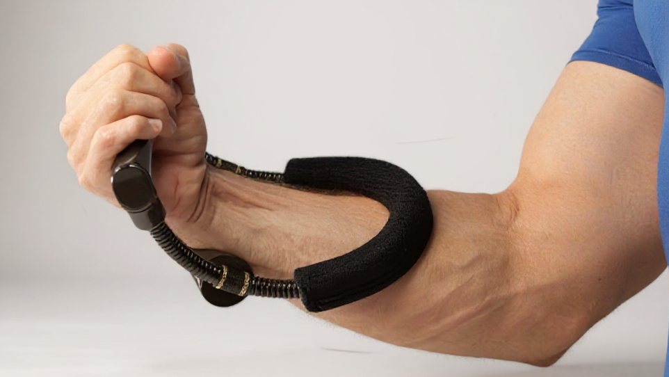 Renforce-poignets en fer réglable, appareil manuel pour avant-bras et mains, idéal rééducation, athlètes et entraînements maison, portable et ajustable.