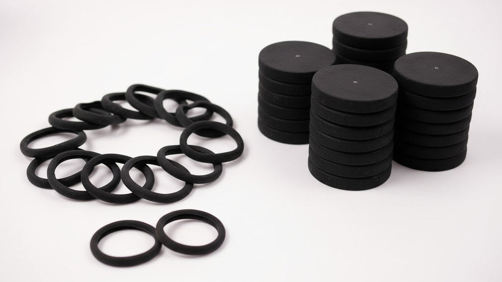 Lot de 300 chouchous élastiques noirs, doux et protecteurs, pour coiffures stylées sans abîmer les cheveux.