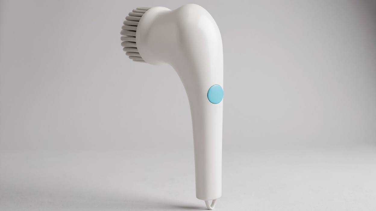 Brosse électrique magique avec 5 têtes, USB rechargeable, multi-usages cuisine, salle de bain, sols et carreaux, nettoie facilement pots et vitres.