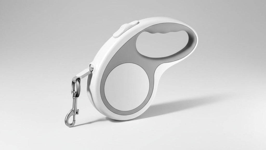 Laisse rétractable 4,88 m, rose, gris ou noir, poignée ergonomique, confortable, antienchevêtrement, pour chiens et chats petites à moyennes tailles.