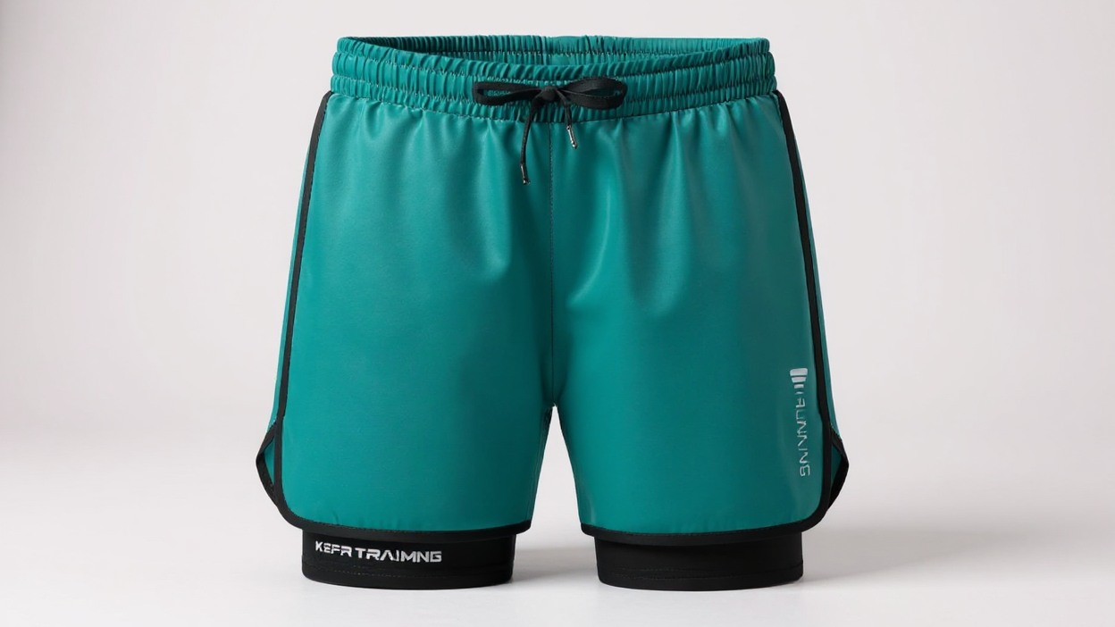 Shorts hommes sports, ¾ longueur, taille élastique avec cordon, poches latérales, tissu respirant et anti-humidité, coupe ample, idéal sport et loisirs.