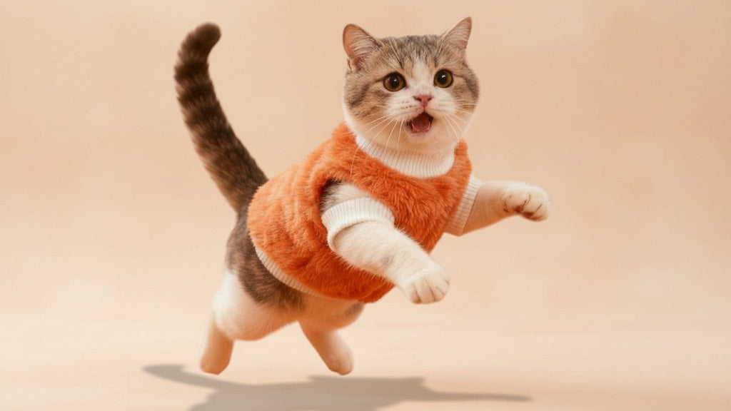 1pc Cozy Plush Sweater Jacket for Small &amp; Medium Cats - Soft Warm Winter Clothes with Tabby/Tortoiseshell Patterns (Pink/Orange/Blue) - Hand Washable All-Season Pet Sweaters, Perfect Christmas Gift for Kittens &amp; Cats