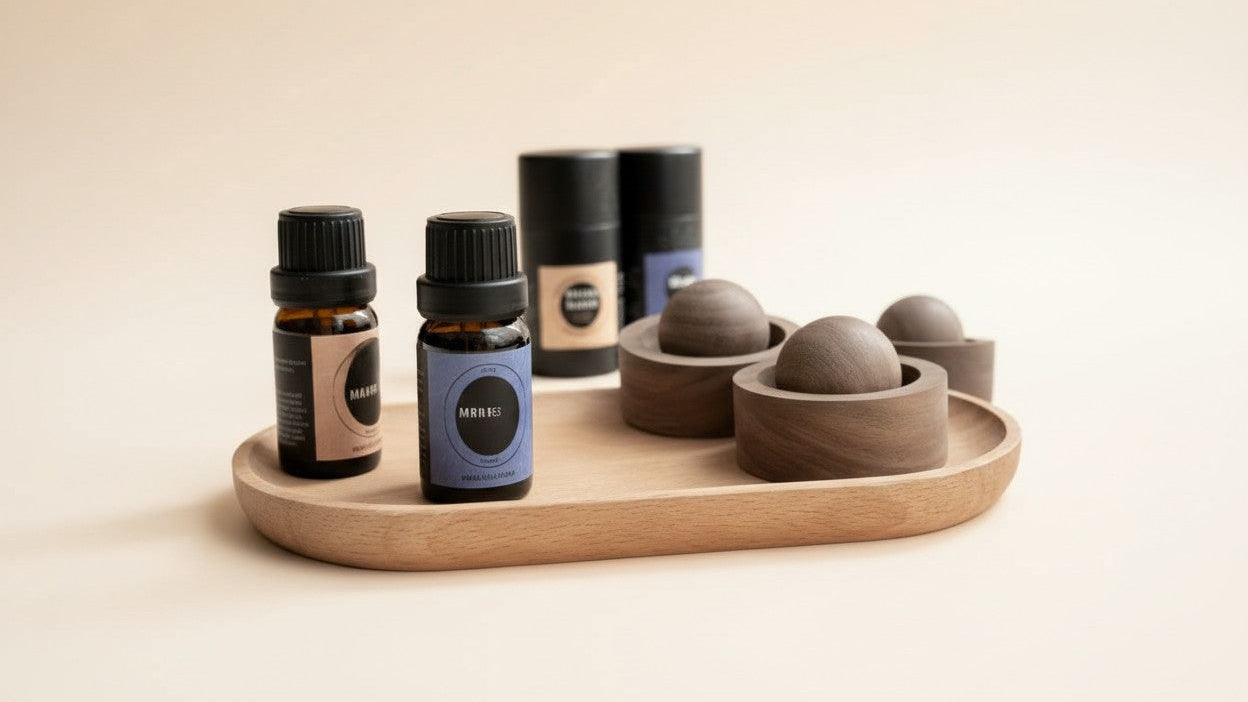 Diffuseur d’arôme en bois élégant Design rotatif, sûr et non inflammable, idéal pour voiture ou chambre, améliore l’air et parfume agréablement, cadeau parfait.