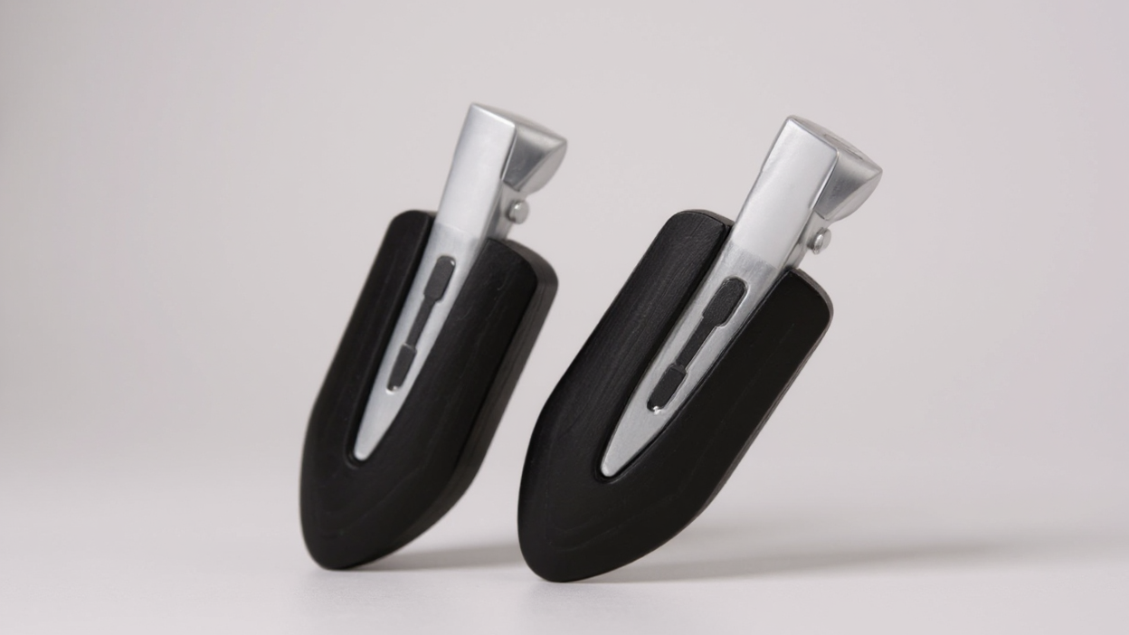 Set de barrettes ovales élégantes en plastique, sans plis ni marques, parfaites pour franges, ondulations et maquillage, coloris unis.