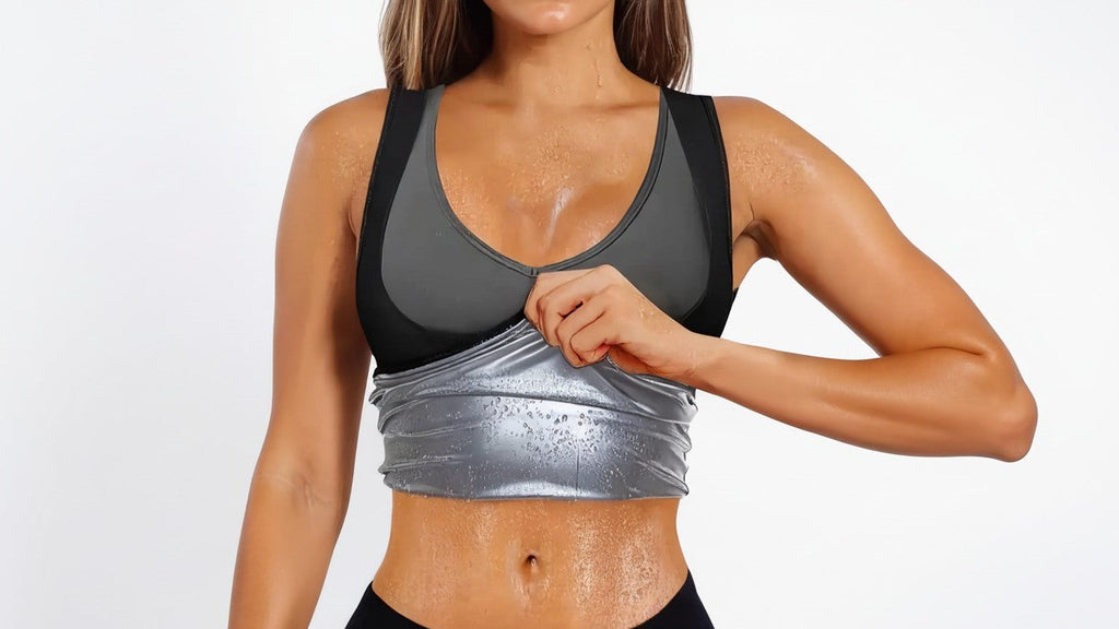 Débardeur de sport féminin moulant, respirant et amincissant, offrant maintien et contrôle du ventre pour fitness, course et entraînements polyvalents.