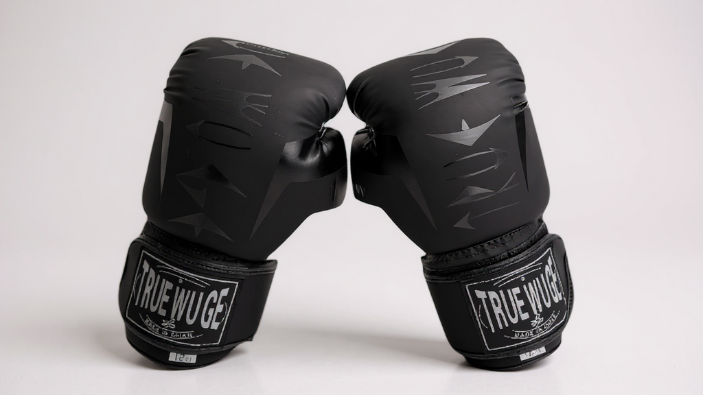 Paire de gants de boxe avec boucle ajustable, rembourrage anti-choc, durables et faciles à nettoyer, conçus pour débutants, novices et professionnels.