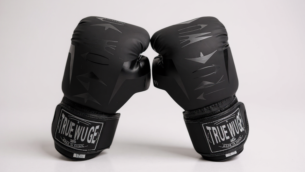 Paire de gants de boxe avec boucle ajustable, rembourrage anti-choc, durables et faciles à nettoyer, conçus pour débutants, novices et professionnels.