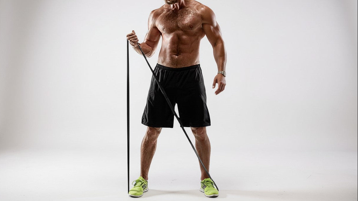 Bande de Résistance Physical Relax : Bande longue pour tractions et entraînement, adaptée hommes et femmes, fitness et renforcement musculaire.