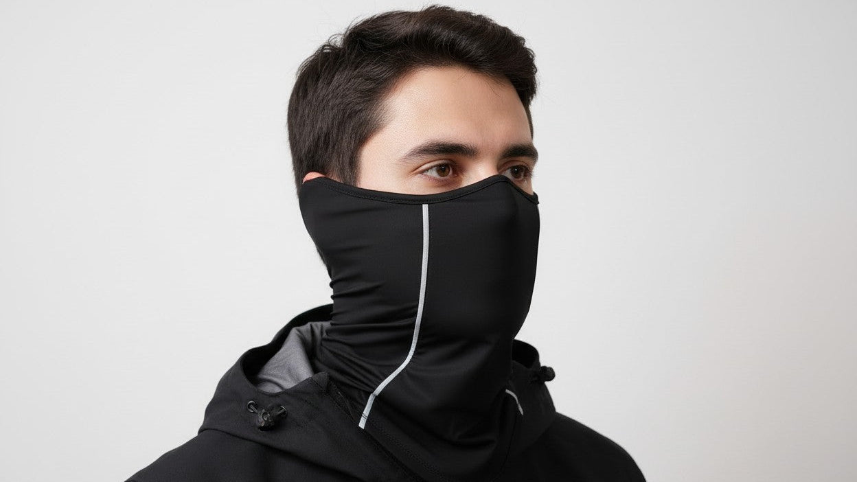 Tour de cou d’été en spandex, protection solaire et anti-poussière, idéal pour cyclisme et activités en extérieur.