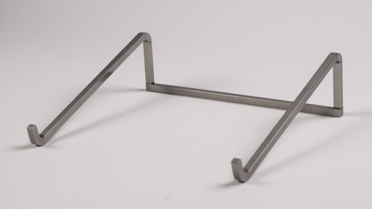 Sleek Aluminum Alloy Laptop Stand - Adjustable, Foldable &amp; Portable, with Sturdy Metal Frame for Desk &amp; Travel Use