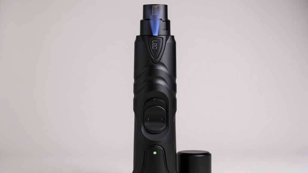 Kit entretien ongles pour animaux, incluant ciseaux pour chiens et ponceuse pour chats, essentiel pour soin des pattes.